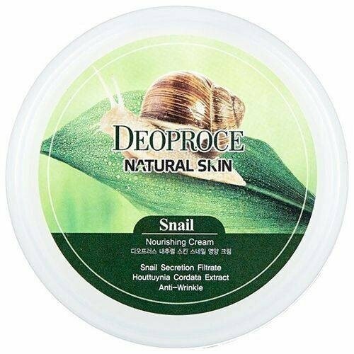 Крем для лица и тела с муцином улитки DEOPROCE Natural Skin Snail Nourishing Cream, 100g