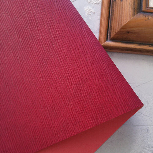 Переплетный кожзам (Италия), тиснение лоза, пурпурный, отрез 28*100 см