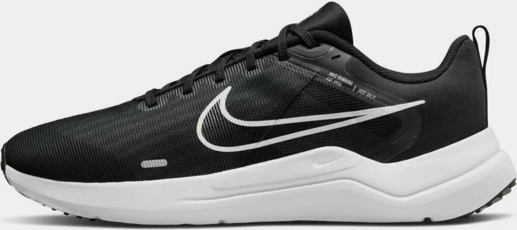 Кроссовки NIKE Downshifter 12, размер 9.5 US, черный/белый