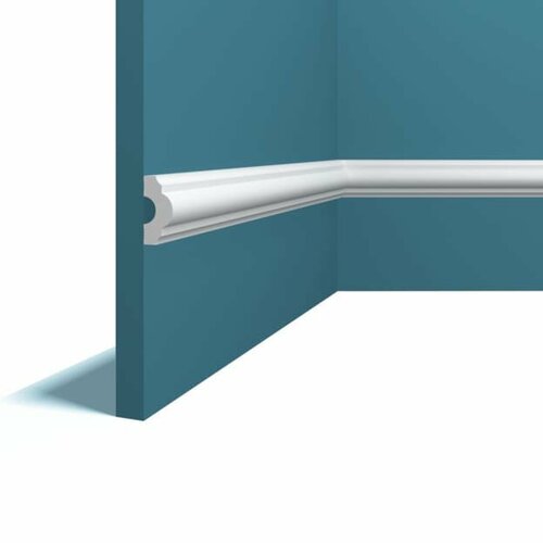 Потолочный плинтус (карниз) Перфект Плюс P154 размер 3.5x1.7 см длина 2 метра. P154