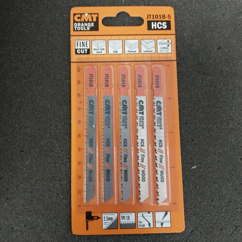 Пилки лобзиковые дерево точный прямой рез СМТ Италия комплект 5 штук 750₽