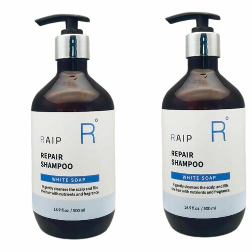 RAIP Шампунь для волос Repair Shampoo White Soap, восстанавливающий, 500 мл, 2 шт.