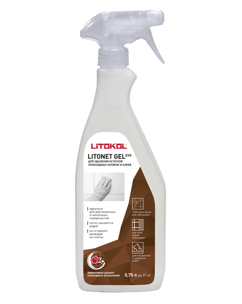 фото Очиститель строительный LITOKOL LITONET GEL 0.5 л