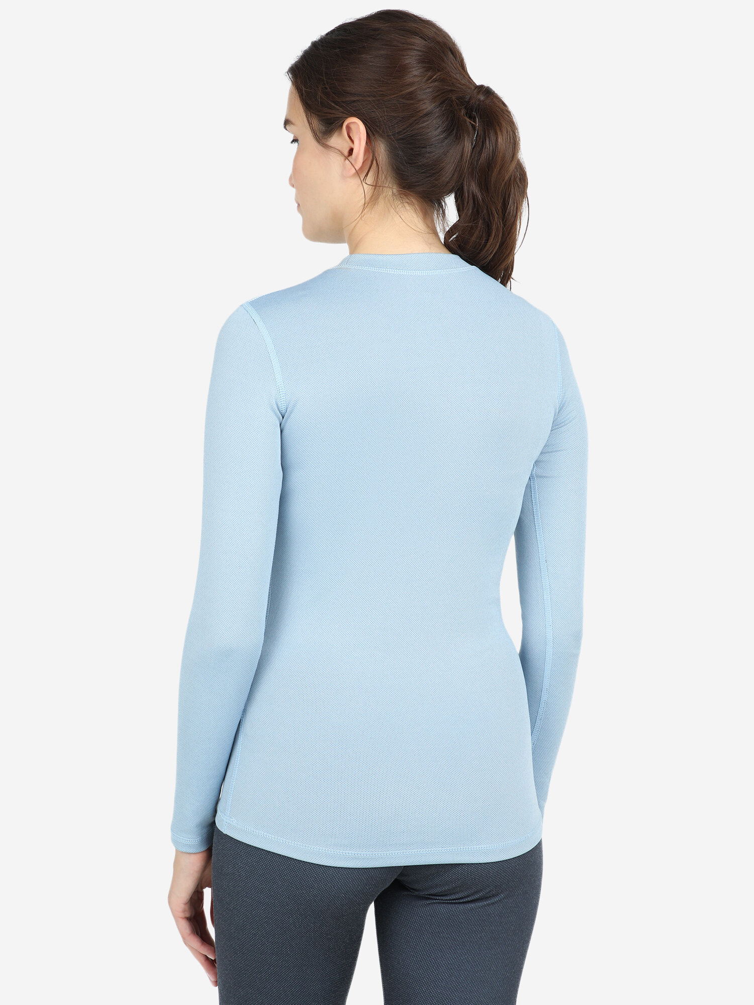 Термолонгслив GLISSADE, размер 50, голубой/серый — фото 1