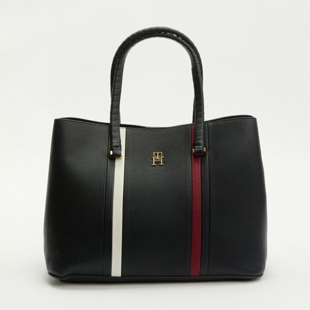 фото Сумка с ручками Tommy Hilfiger AW0AW15117 темно-синий, Размер б/р