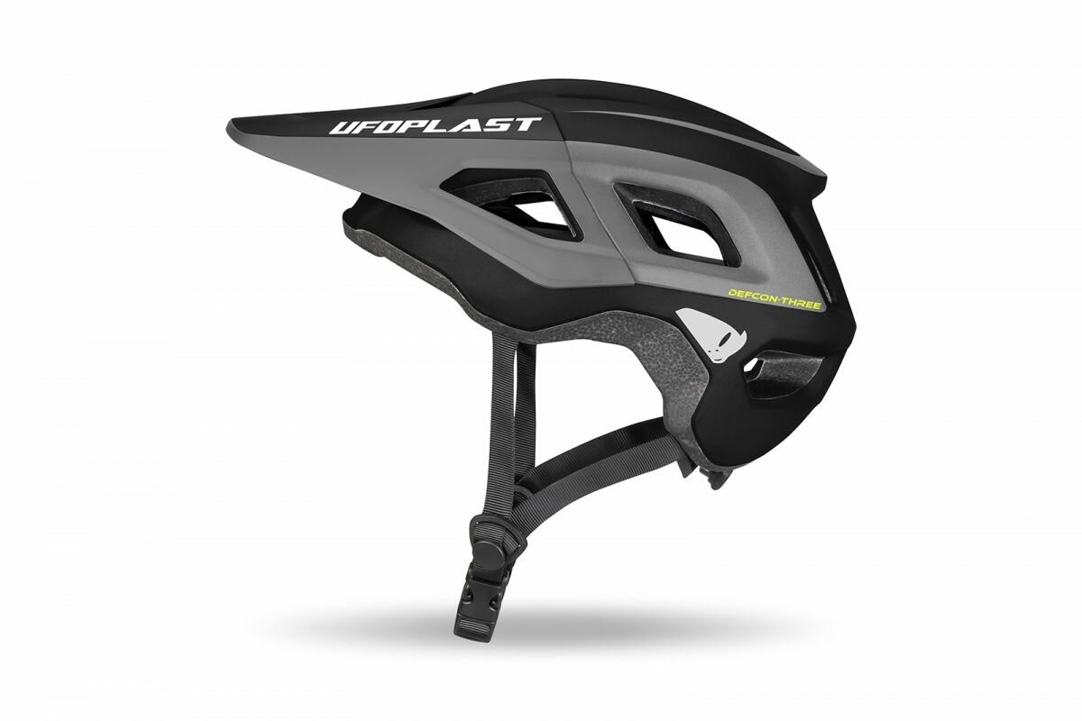 Велошлем UFO Plast Helmet Defcon-Three, Black/Grey, XS/S/M