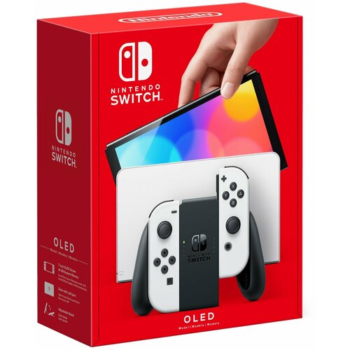 Игровая приставка Nintendo Switch OLED 64 ГБ без игр белый 36050₽