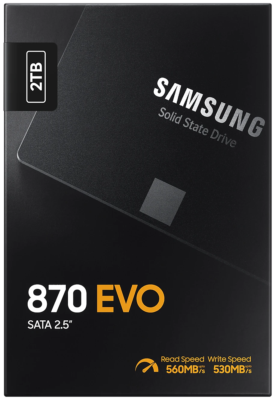 Твердотельный накопитель Samsung 870 EVO 2 ТБ SATA MZ-77E2T0BW — фото 1