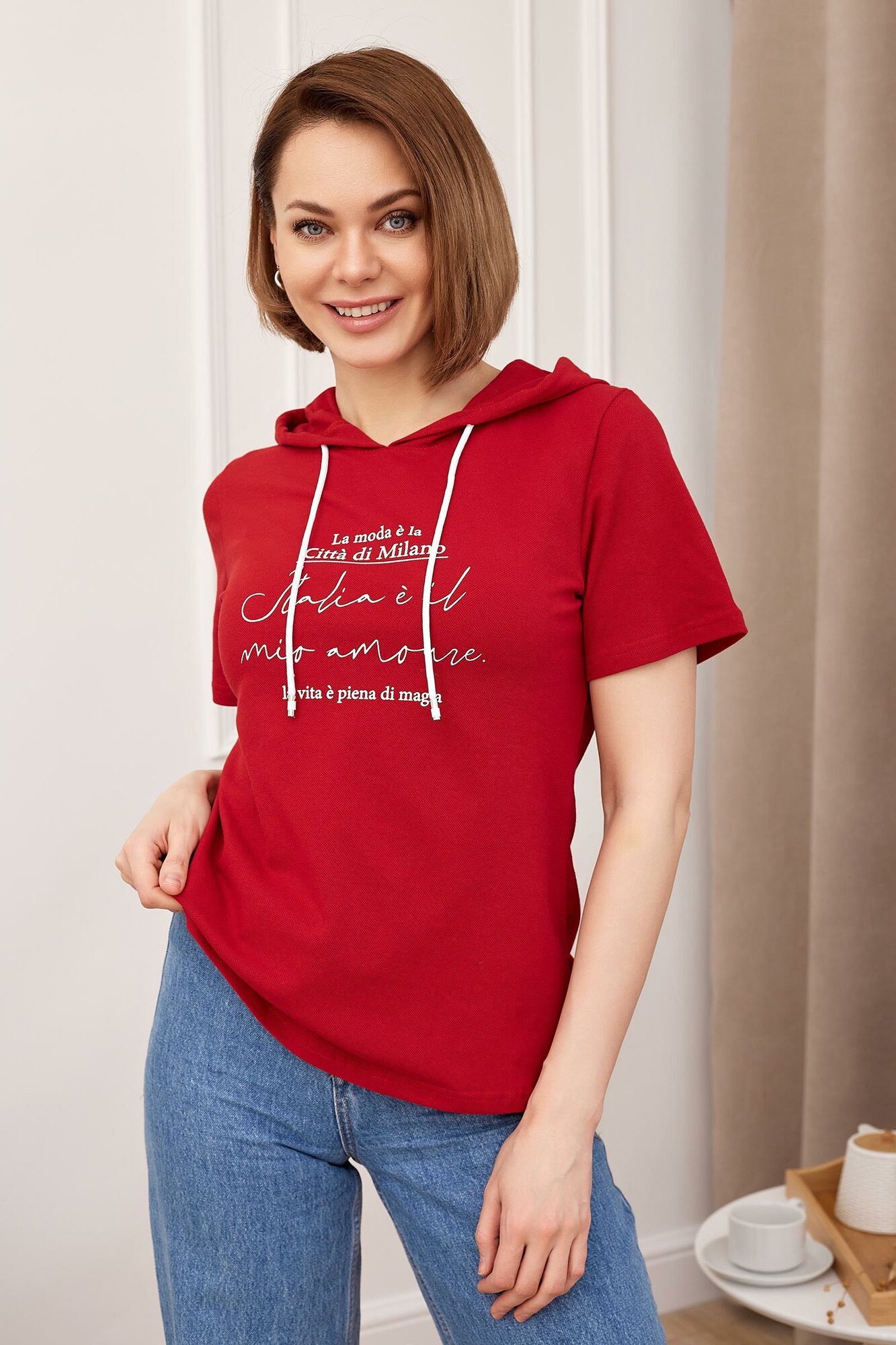 Футболка Lika Dress, размер 60, красный