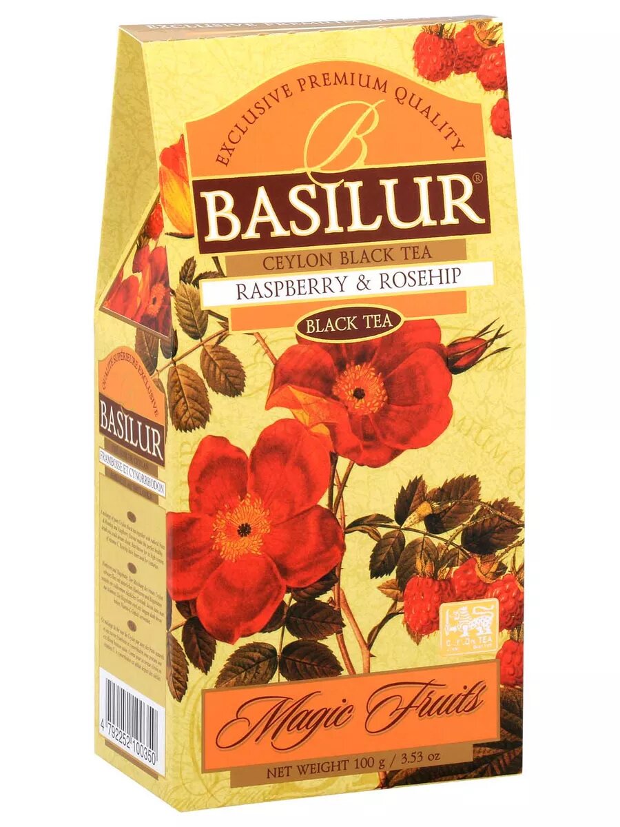 Чай подарочный Basilur Волшебные фрукты "Малина и шиповник" 100 г