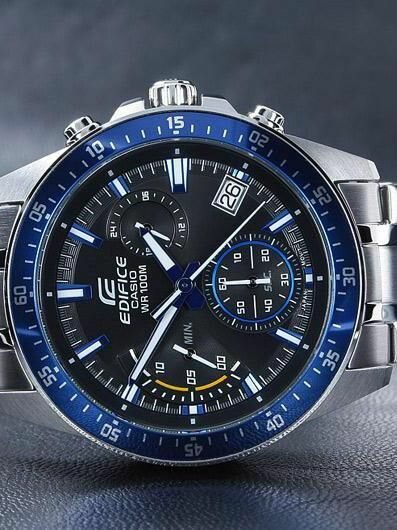 Наручные часы CASIO, черный, серебряный — фото 1