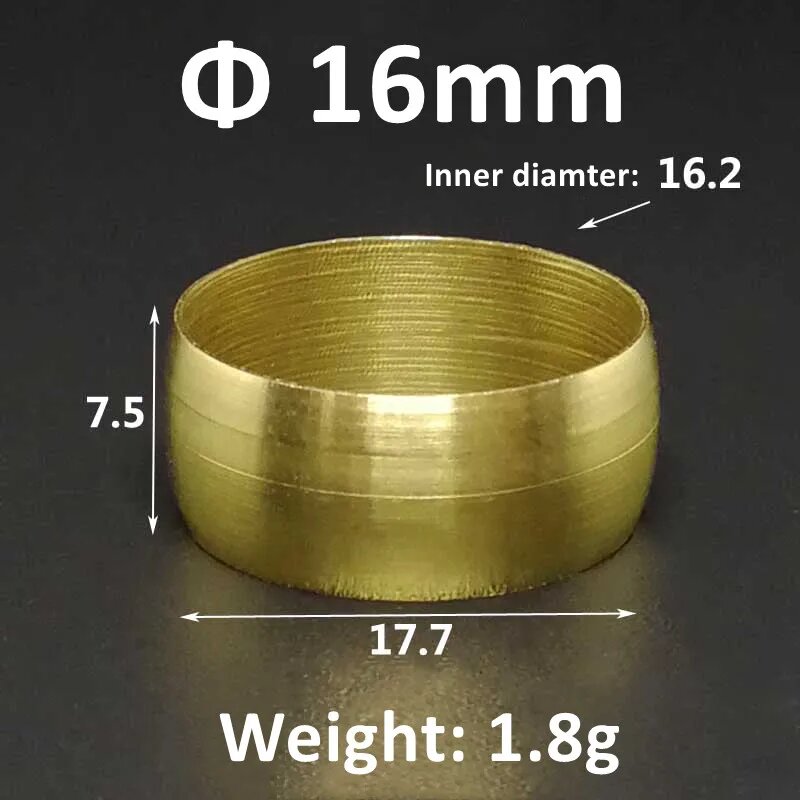 Латунные двойные конические наконечники 4 6 8 10 мм, ID 16mm, 10PCS