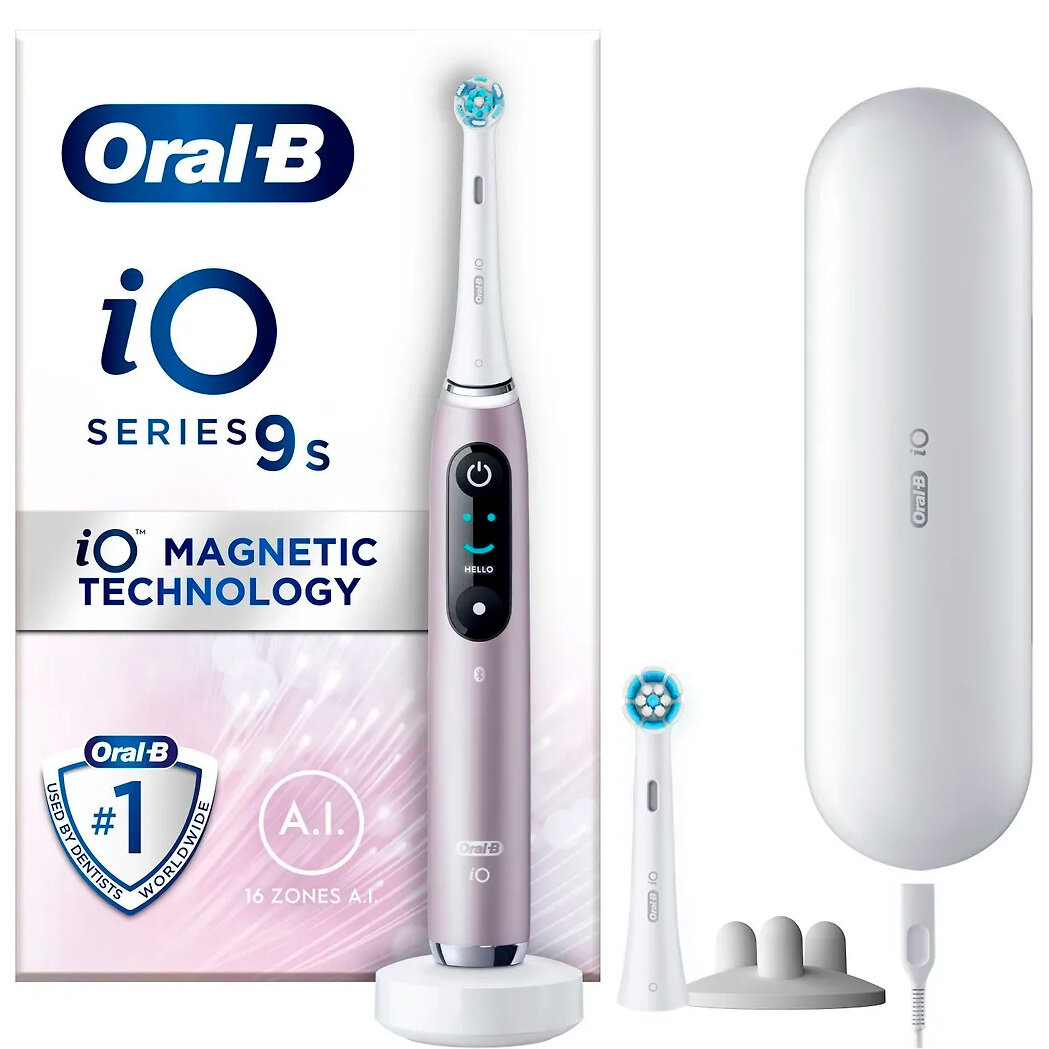 Электрическая зубная щетка Oral-B iO Series 9s, розовый