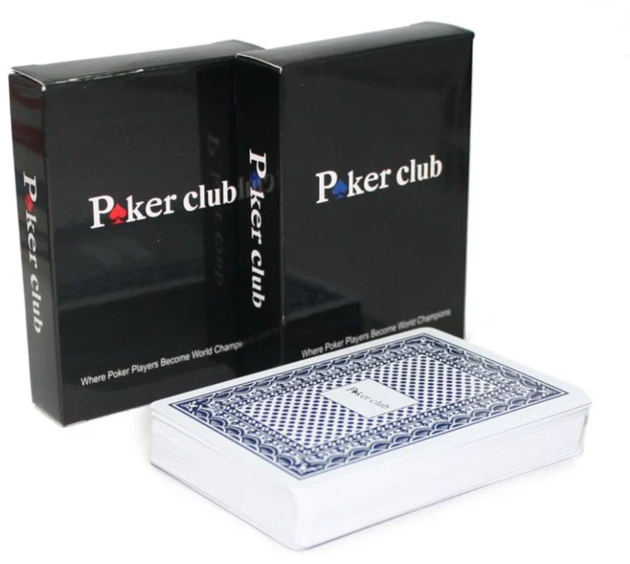 Карты игральные 100% пластик Poker club, красный 54 шт. — фото 1