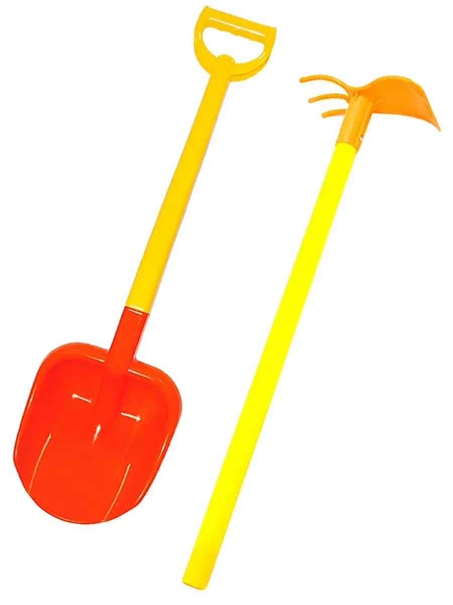 Лопатка детская для песочницы и снега + Мотыга садовая