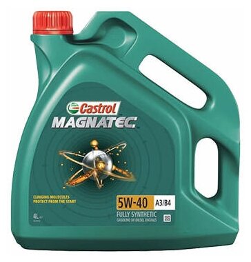 Масло моторное, синтетическое Castrol Magnatec 5W-40 А3/В4, 4л. — фото 1