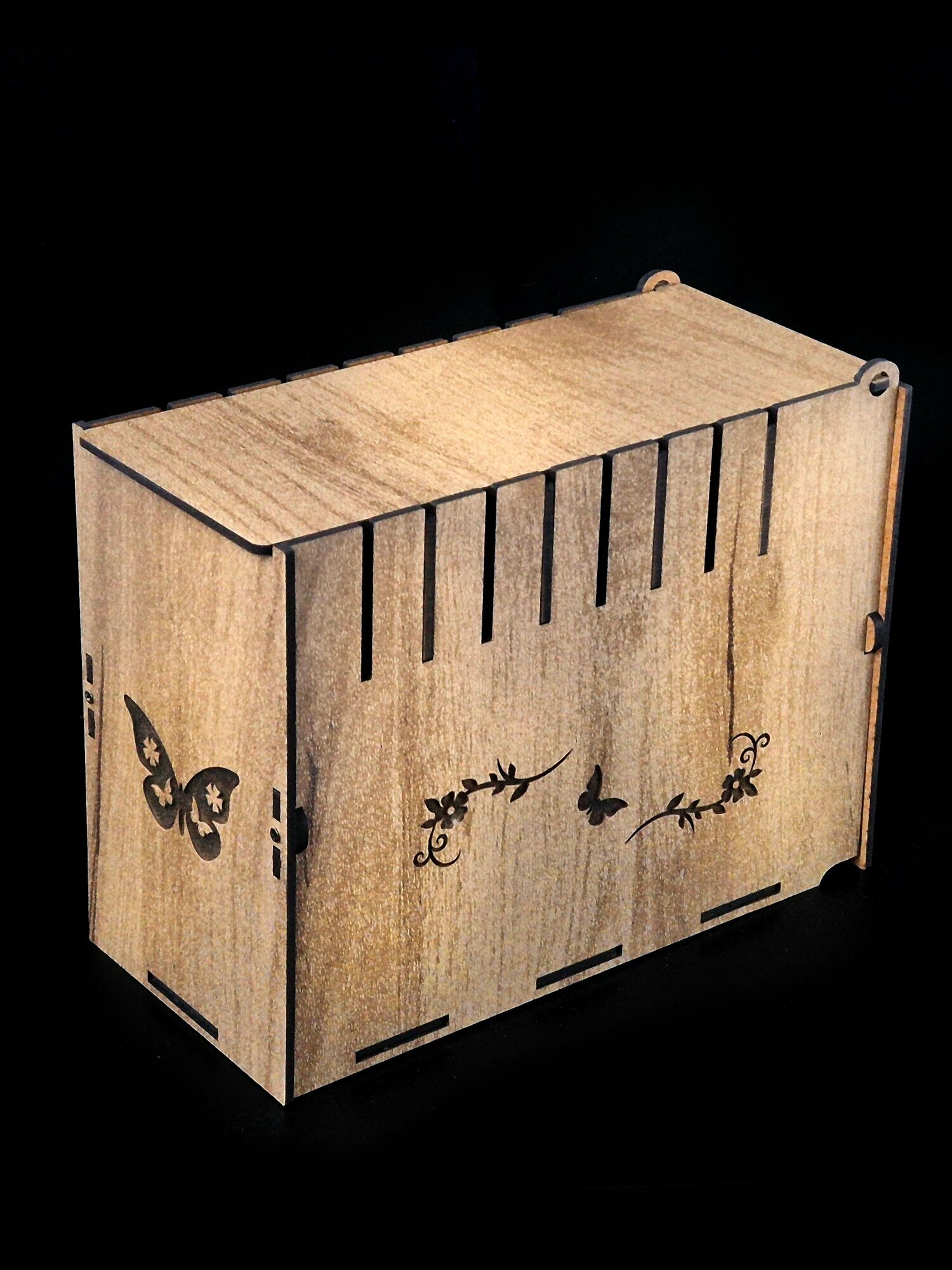 Ящик органайзер для хранения семян, коричневый, 5 отделений, Россия — фото 1