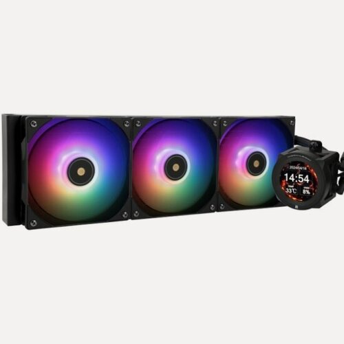Изображение товара СВО для процессора Thermalright Core Vision 360 BLACK ARGB (C-VISION-360-BL-ARGB)