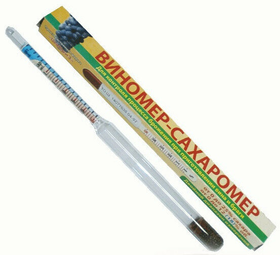 Виномер бытовой, сахар: 0-25% спирт: 0-12% — фото 1