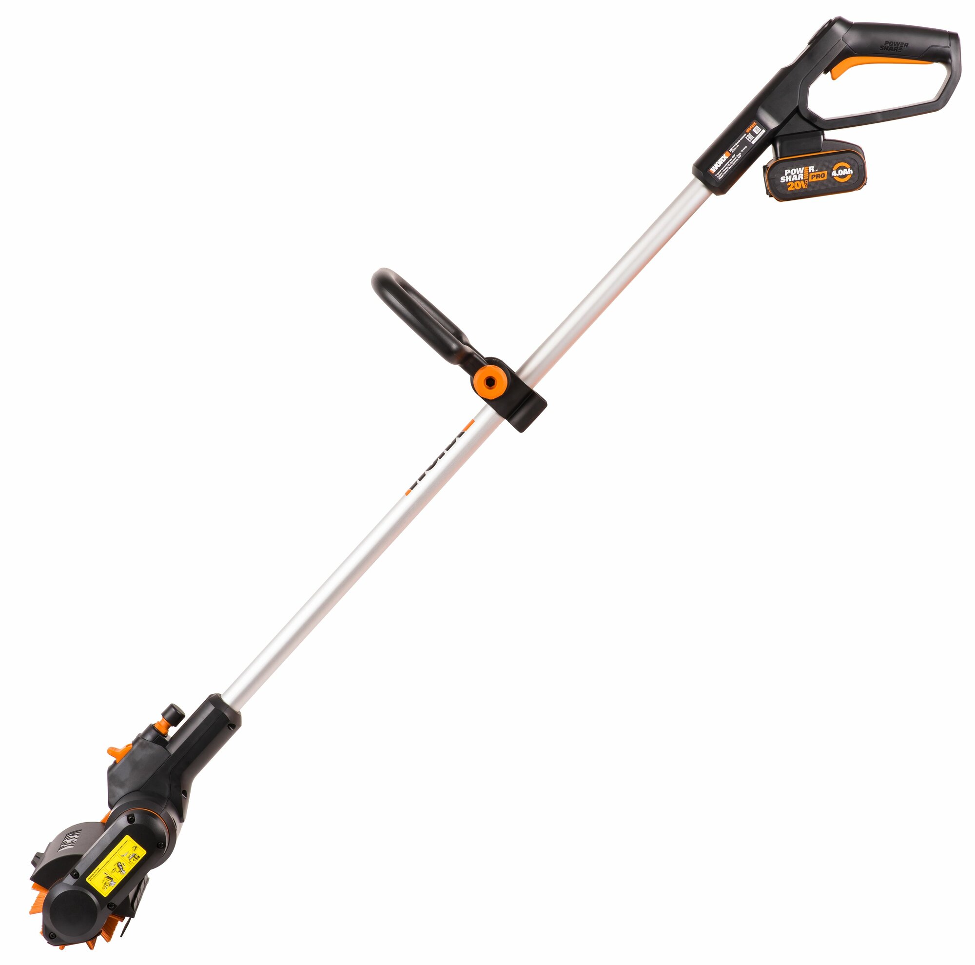 щетка для чистки дорожек WORX WG441E с ЗУ - фото №9