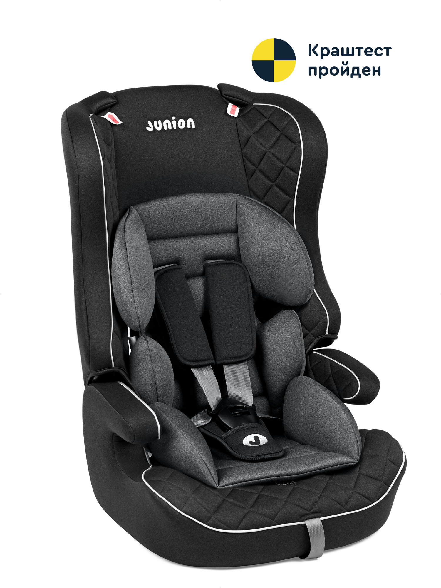 Автокресло Junion Dino группа 1/2/3 (9-36 кг), чёрный