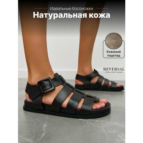 фото Босоножки reversal, размер 41, черный