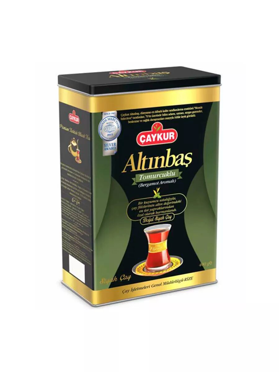 ALTINBAS 400 гр чёрный чай с бергамотом жестяная банка