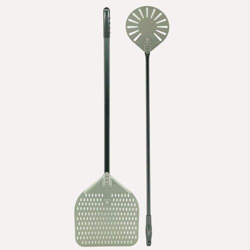 Изображение товара Комплект лопат для выпечки, хлеба, пиццы OBERBI (поворотная - длина 118 см, 1 шт и погрузочная - длина 130 см, 1 шт)