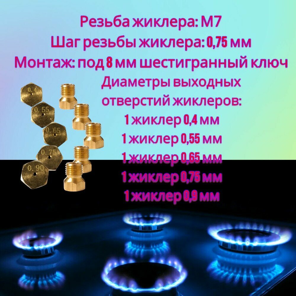 Набор жиклеров D-7мм универсальный — фото 1