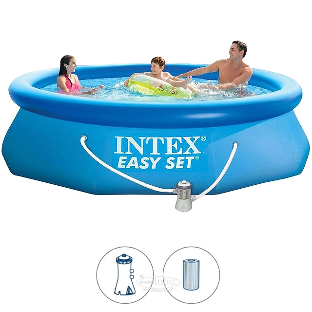 Бассейн надувной Intex Easy Set с фильтр-насосом 305*76см 28122