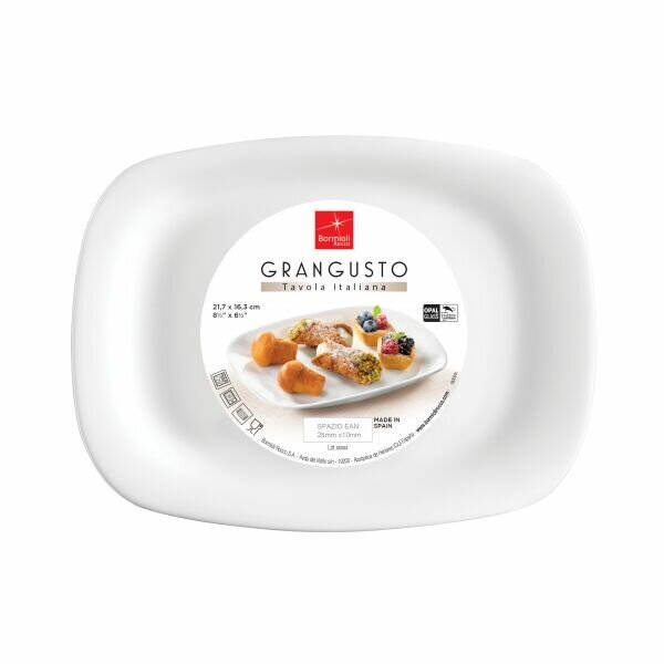 Блюдо сервировочное стеклянное Bormioli Rocco Grangusto 