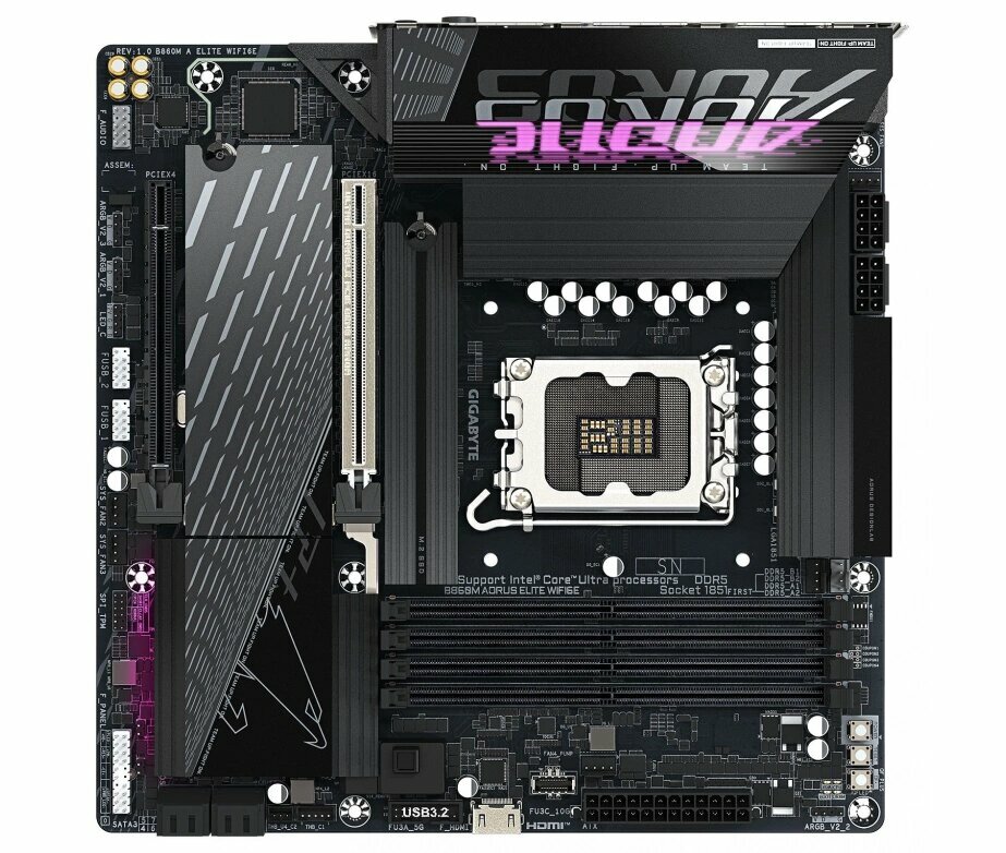 Материнская плата Gigabyte B860M A ELITE WIFI6E, Soc-1851, Intel B860, mATX