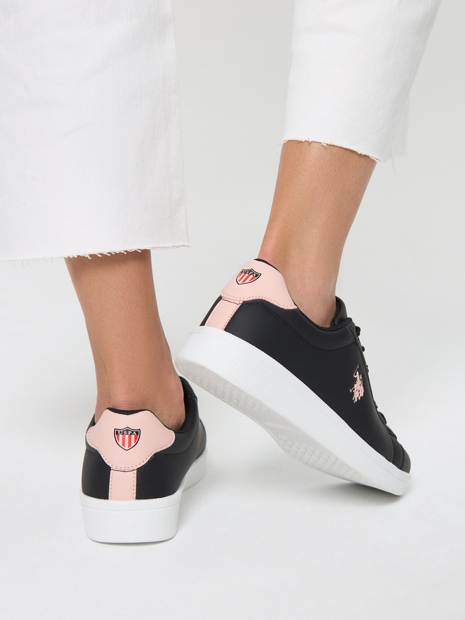 Кеды U.S. POLO ASSN., полнота 6, размер 36, черный — фото 1