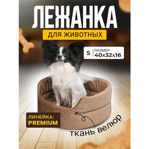 Лежанка для Собак и Кошек Мелких, Велюр