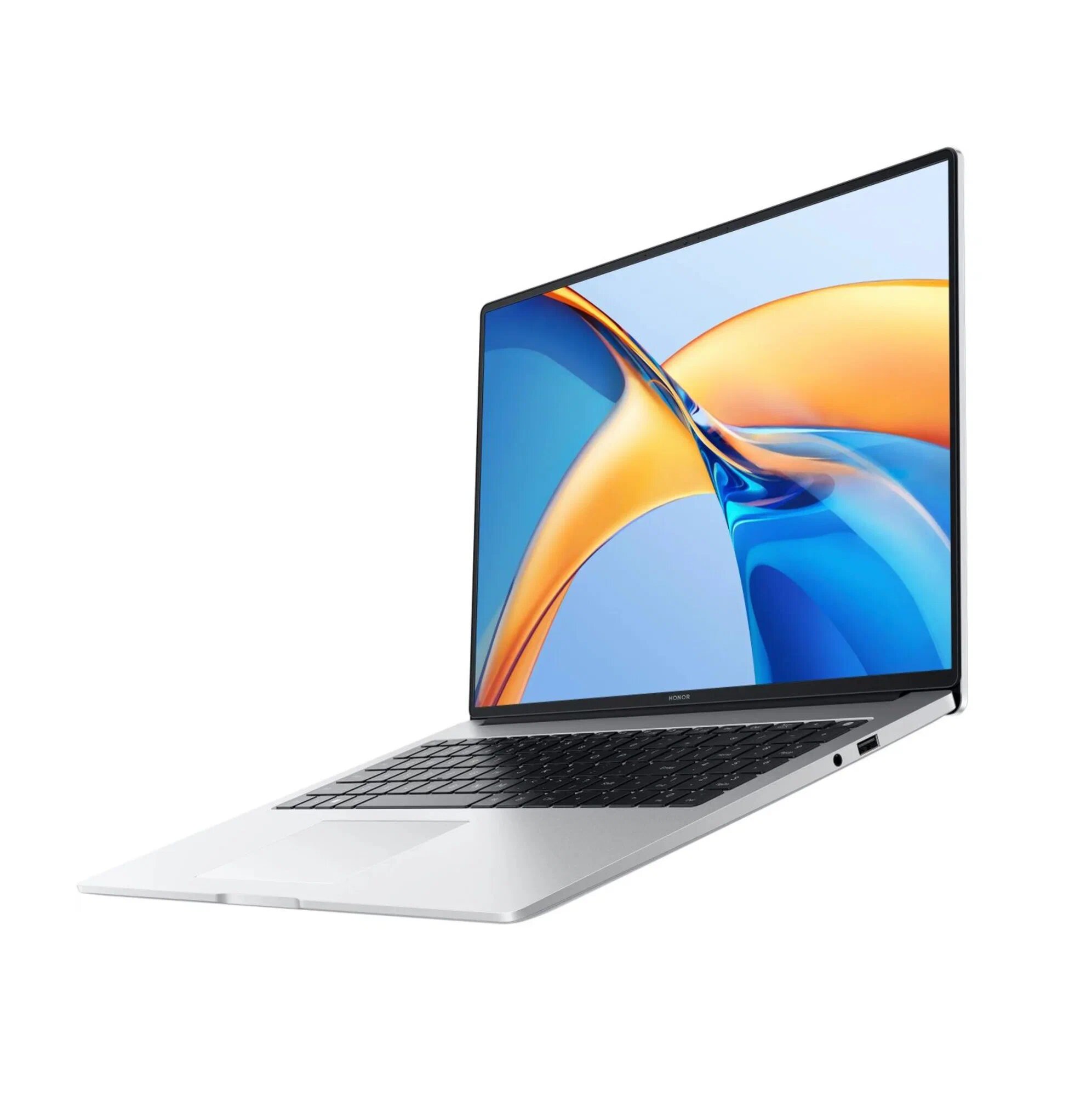 16" Ноутбук Honor MagicBook X16, BRN-H56, 1920x1200 IPS, AMD Ryzen 5 7640HS (4.3 ГГц), RAM 16 ГБ LPDDR5х, SSD 512 ГБ, AMD Radeon 760M, Windows 11 Pro + MS Office Pro, Серебристый, Русская раскладка — фото 1