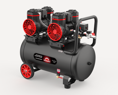 Изображение товара Поршневой безмасляный тихий компрессор SUNREKA GFC510/50DS (2.9 кВт, 510 л/мин, 50 л 220В)