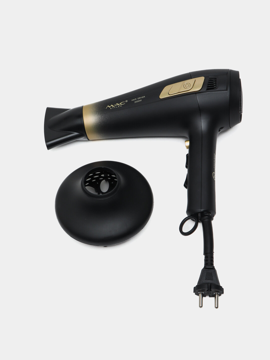 Фен MAC Styler MC-6645, 2200Вт, 3 температурных режима, длина шнура 1.8м — фото 1