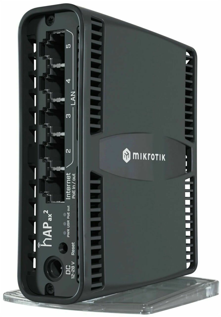 Маршрутизатор MikroTik Wi-Fi hAP ax², Wi-Fi 6, двухдиапазонный