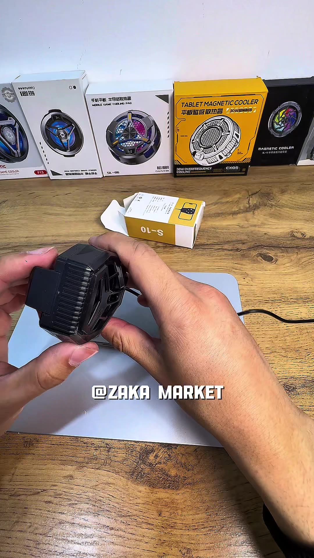 Кулер для телефона "Ghost Market", с аккумулятором, для PUBG, синий — фото 1