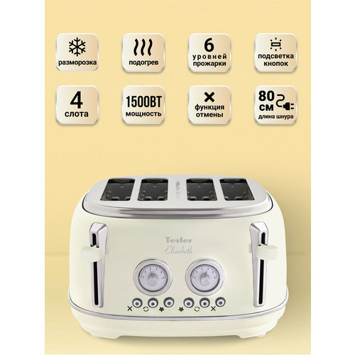 Тостер TESLER TT-445 GREY