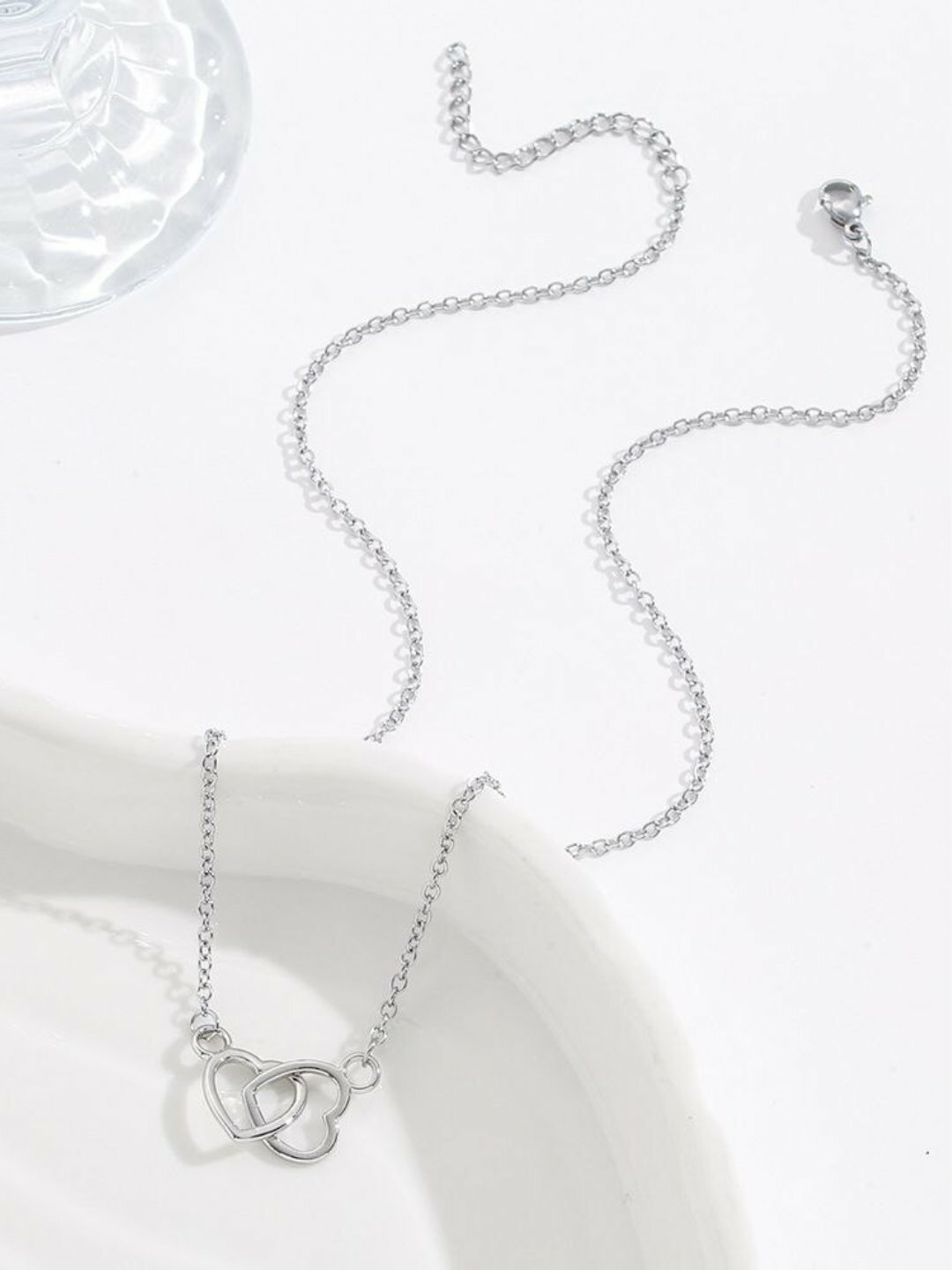 Цепь на тело, длина 45 см, 1 шт., серый — фото 1