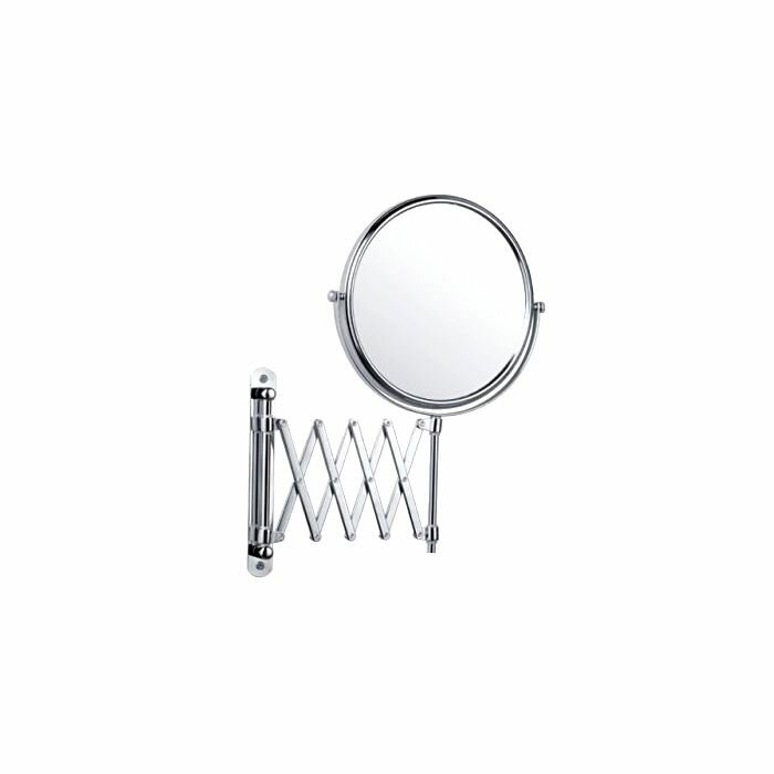 Зеркало косметическое настенное раздвижная D 15 см.