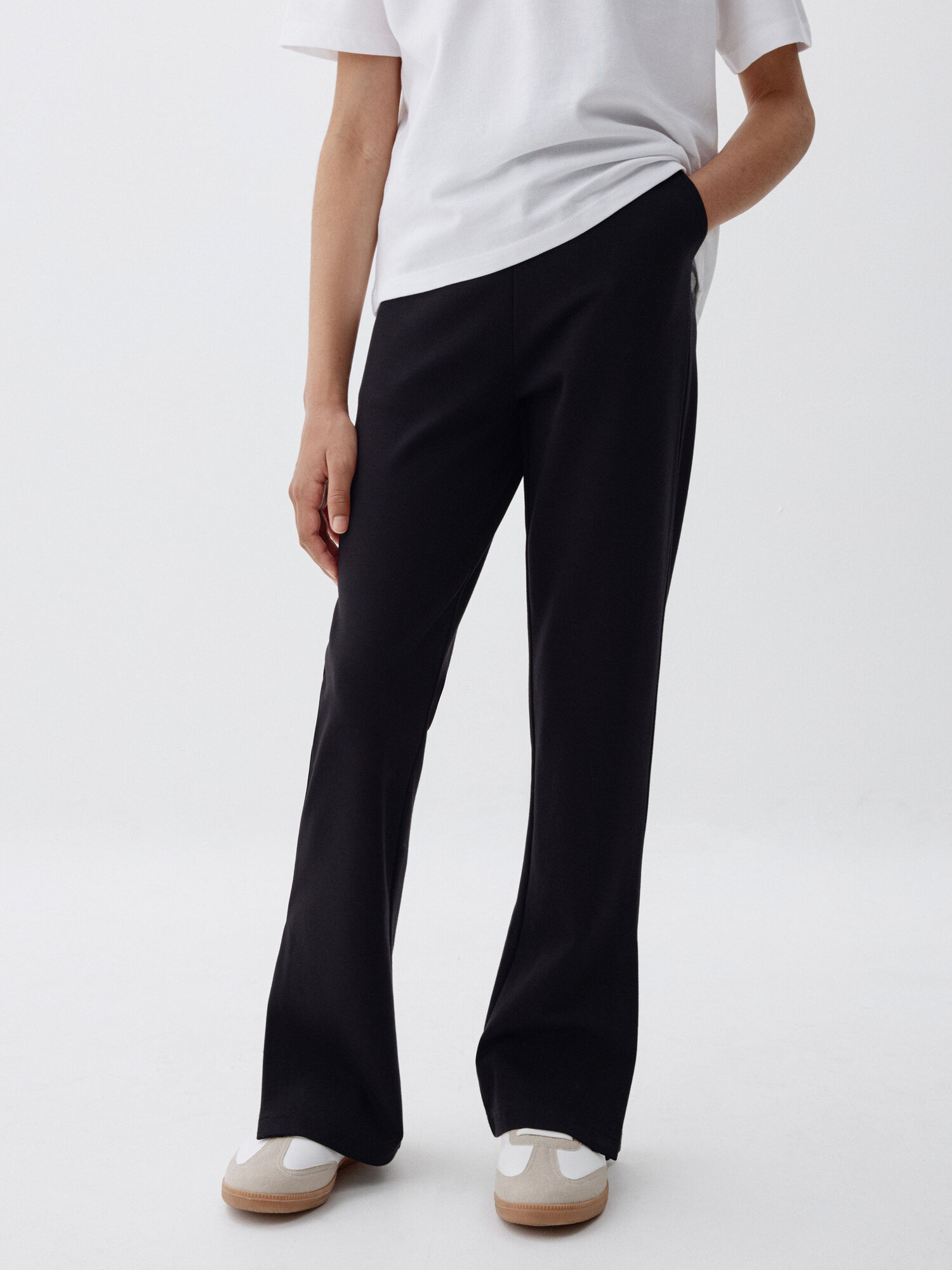 Брюки школьные Sela размер 134 черный