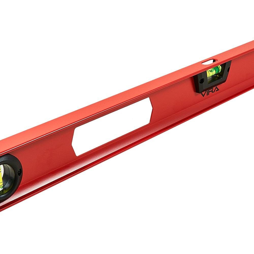 Уровень пузырьковый строительный двутавровый Vira 100163 2 глазка 800 мм