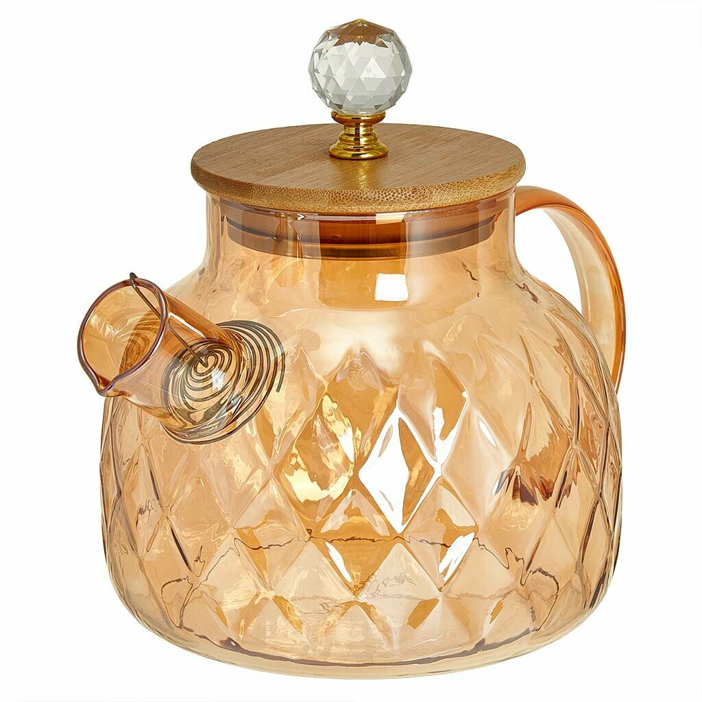 Заварочный чайник из термостойкого стекла 1 л Alpenkok AK-5551