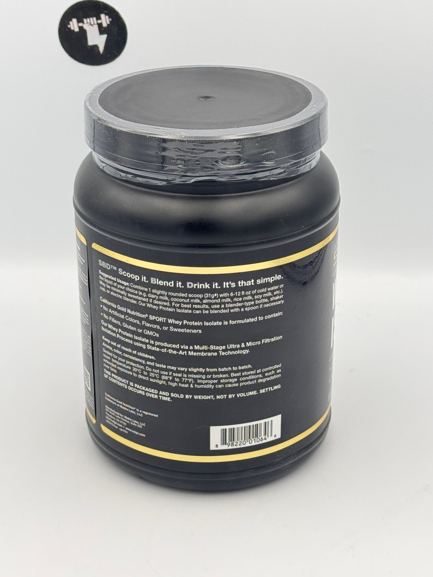 CGN Whey Protein ISOLATE 454g без вкуса натуральный без добавок — фото 1