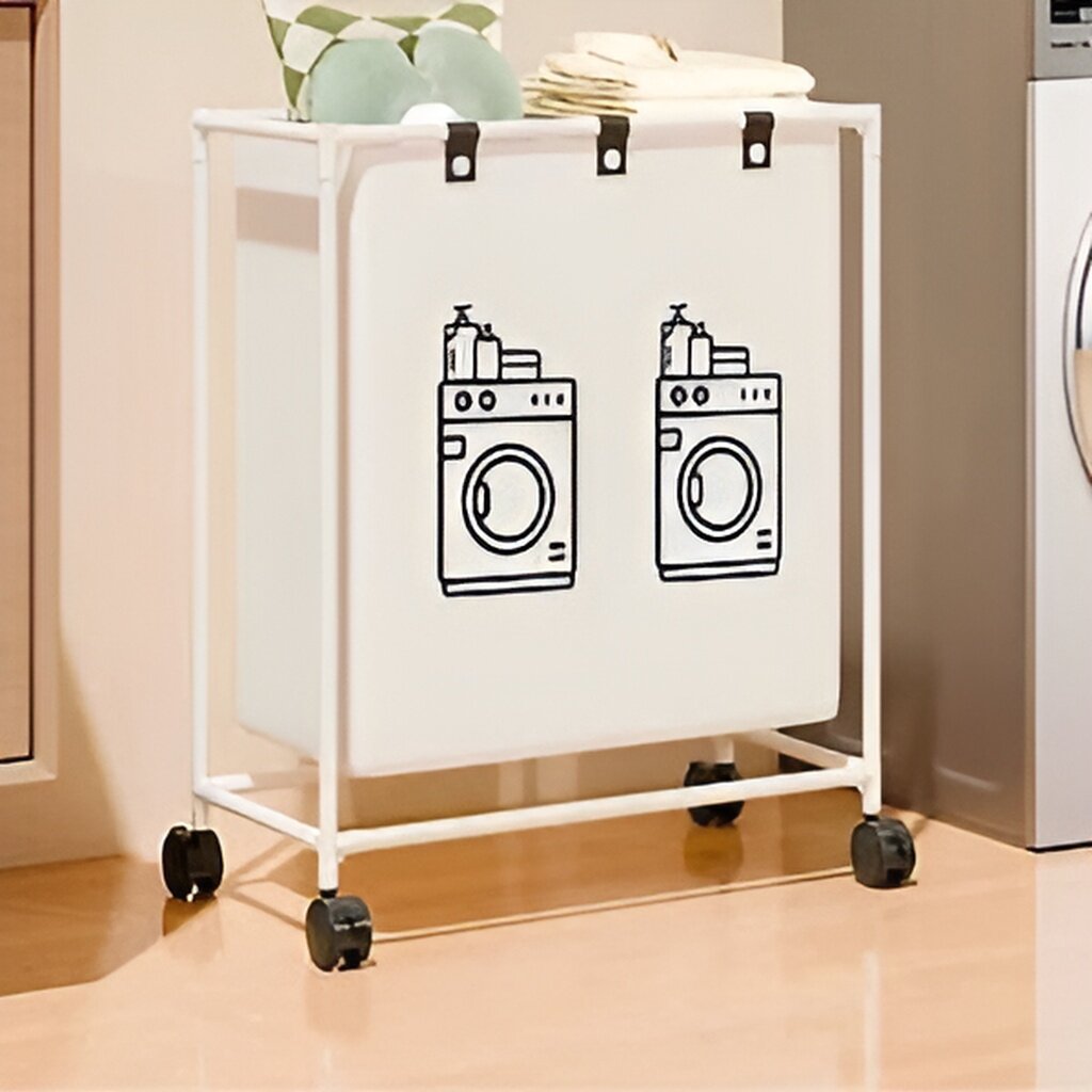 Корзина для белья органайзер, складная, тканевая, в ванную комнату, многофункциональная.