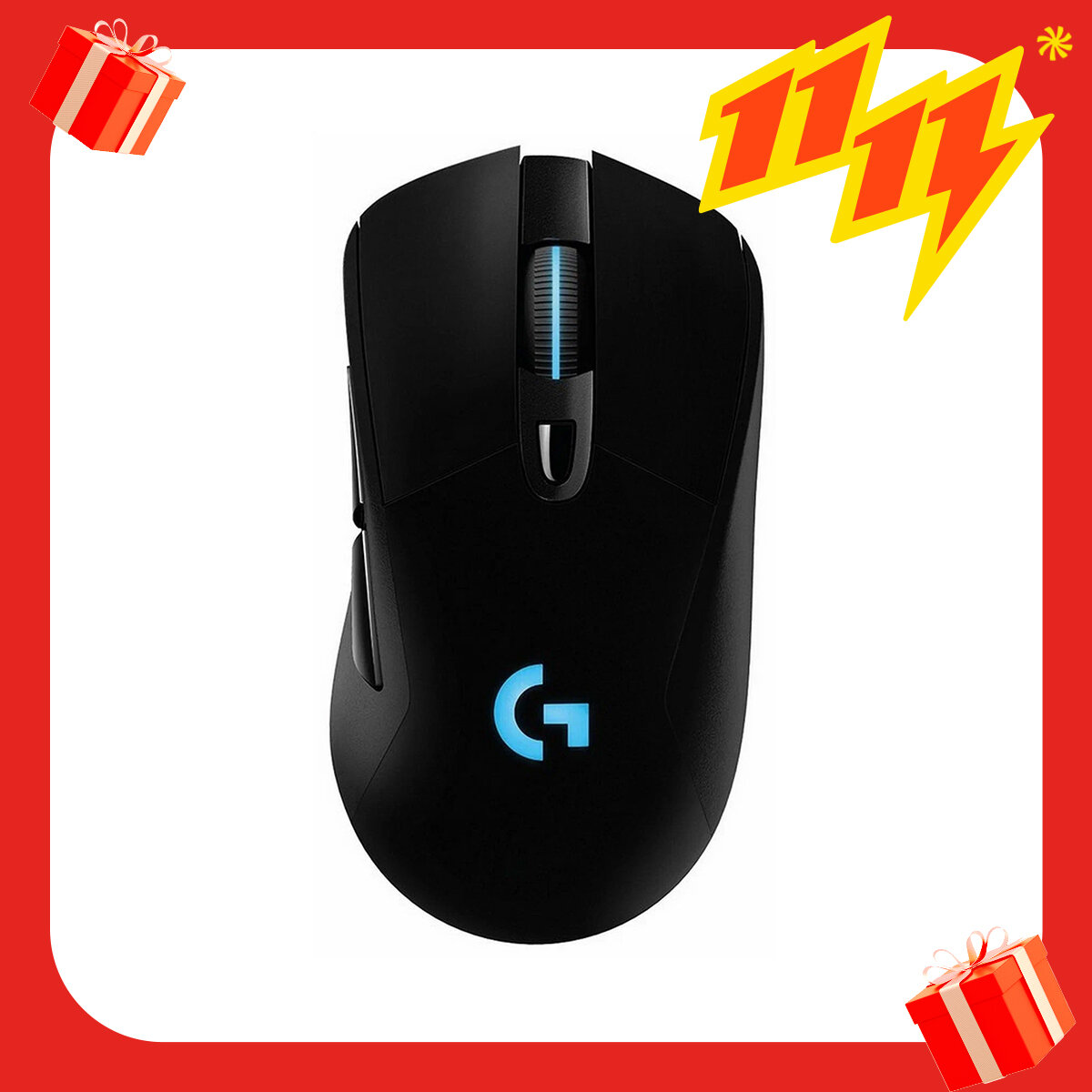 Геймерская мышь Logitech G703, 100-25600 DPI, 6 клавиш, беспроводная, черная
