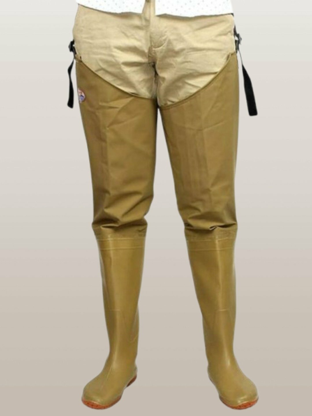 Рыболовные сапоги-забродники “Болотоход” — длинные, водонепроницаемые, до бедра - Бежевый,46