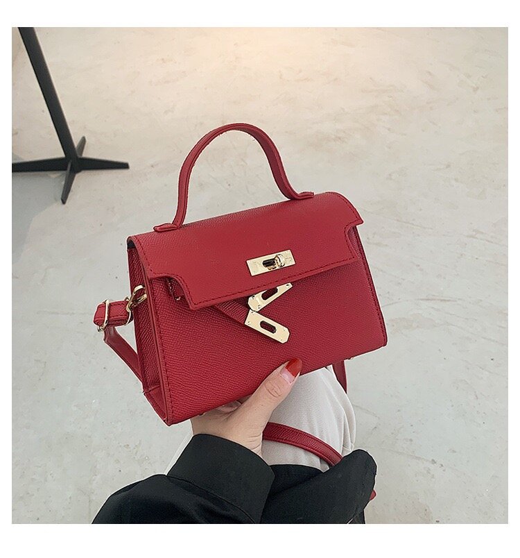 Сумка кросс-боди , фактура матовая, зернистая, красный — фото 1